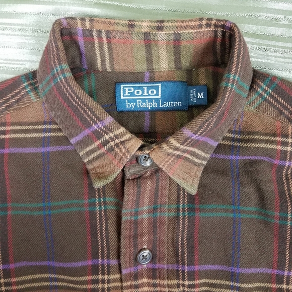POLO by Ralph Lauren Flannel Long Sleeve Shirt szM - Picture 2 of 7